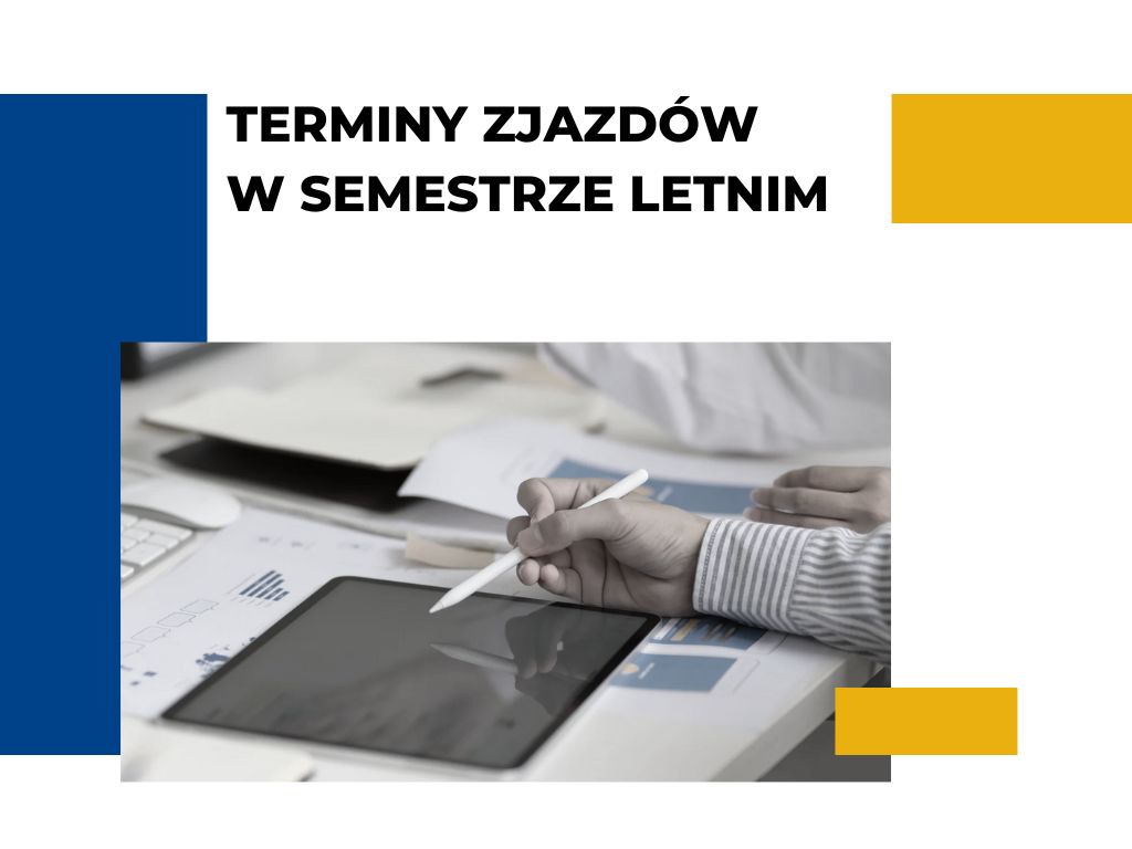 terminy zjazdów w semestrze letnim - grafika